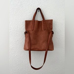 Madewell Transport Tote, leather, English saddle